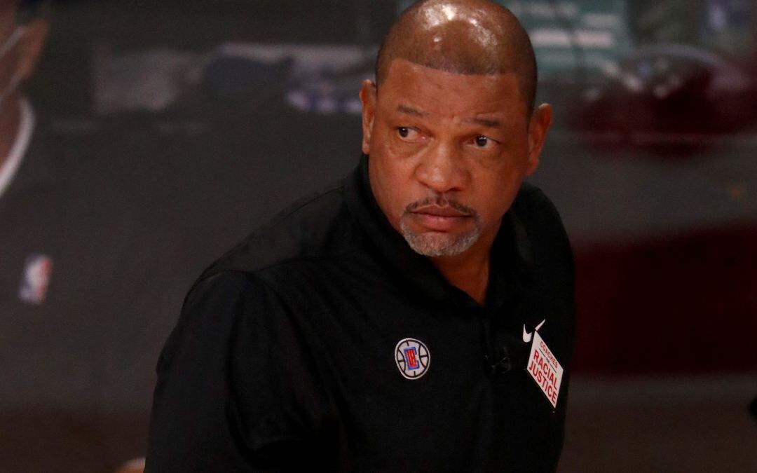 Doc Rivers, durante el partido contra los Lakers. 