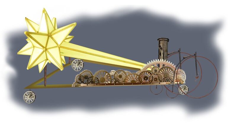 Boceto de la carroza para la Cabalgata de los Reyes Magos de Valencia