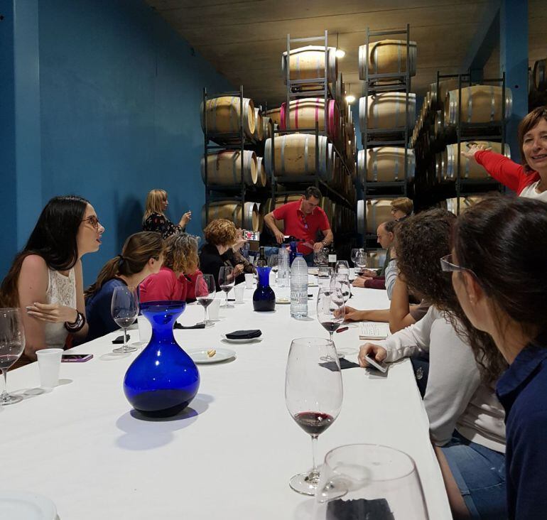 Visita de los asistentes al curso a Bodegas Vizcarra