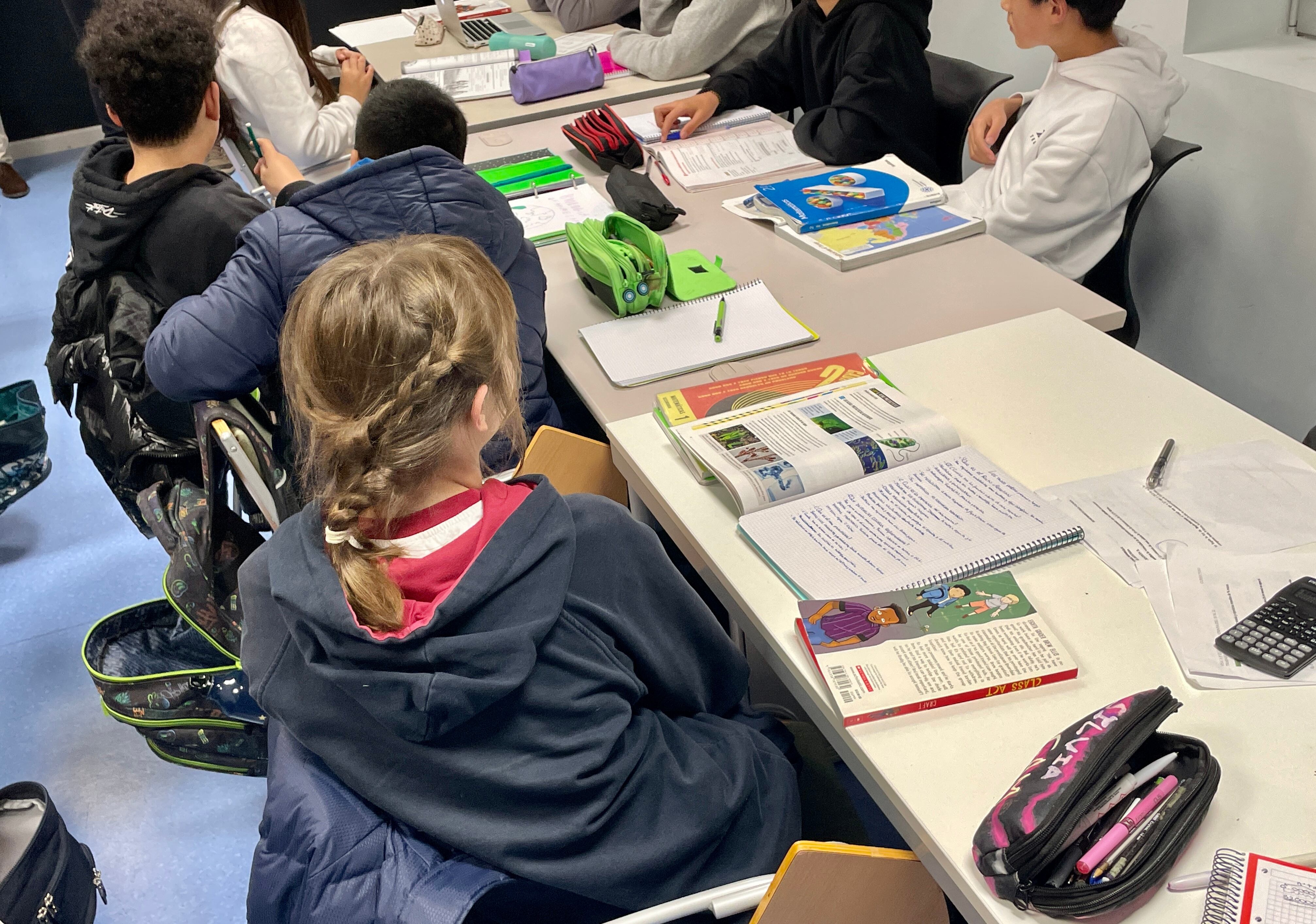 Alumnado de la ESO en un centro educativo de Tres Cantos