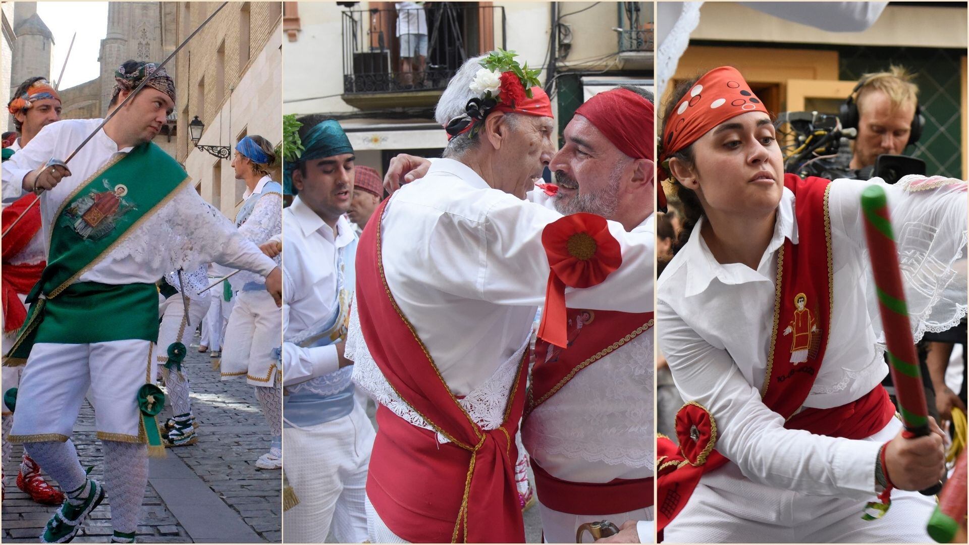 Enrique Campo, José Luis Ramos e Ibón Cejalvo (Fotos: EFE Javier Blasco y Pablo Otín)