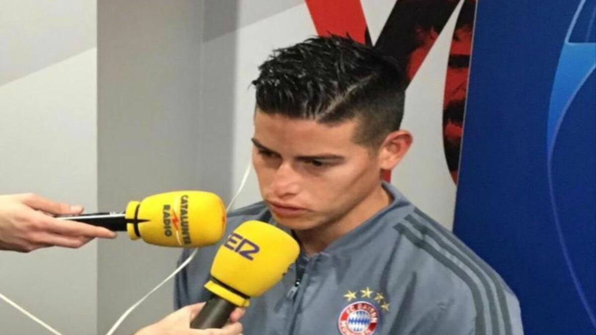 James Rodríguez: "Tengo contrato con el Bayern y en junio ya veremos"