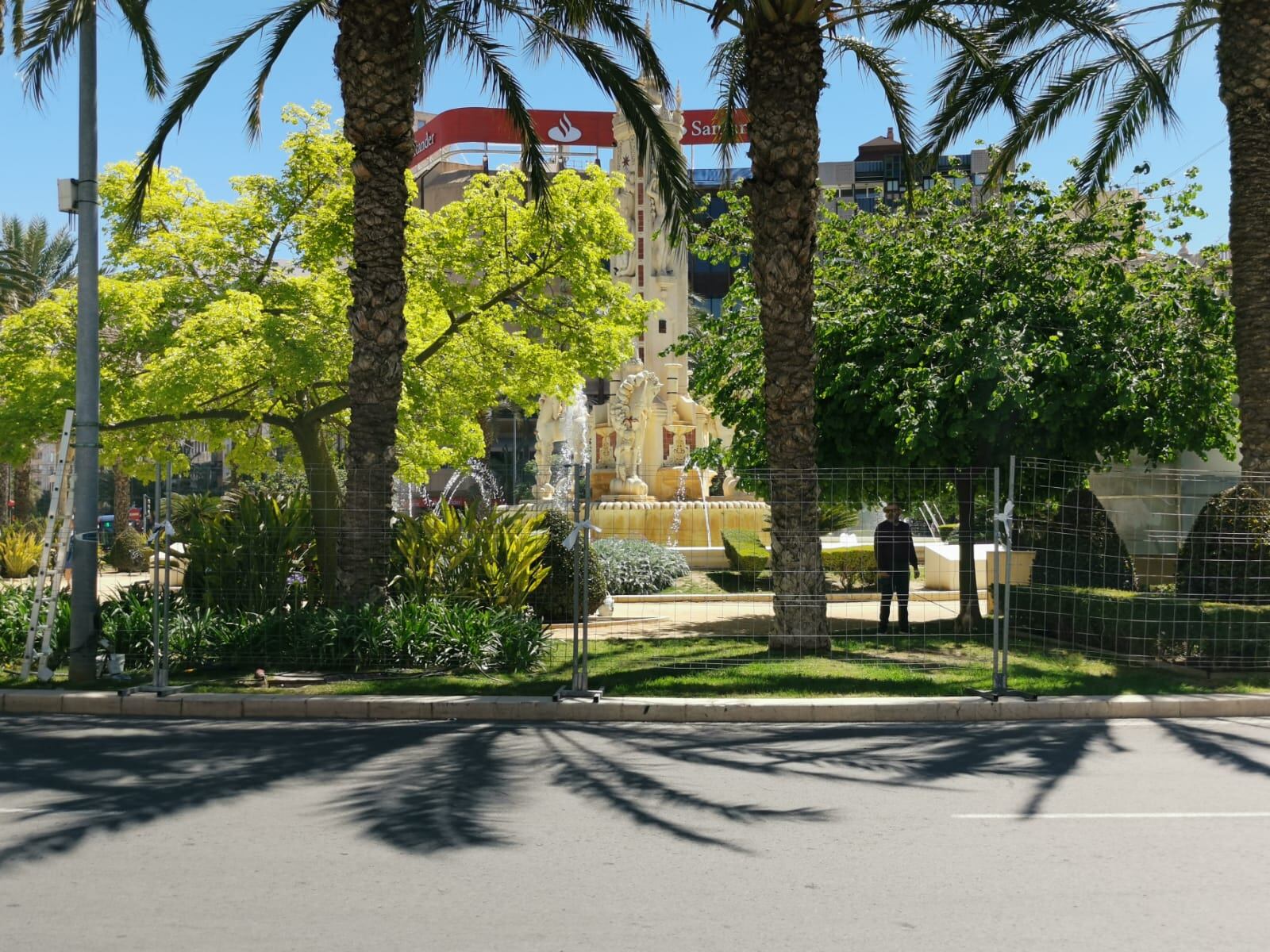 Vallado de la Plaza de los Luceros. Foto: Daniel Rodríguez