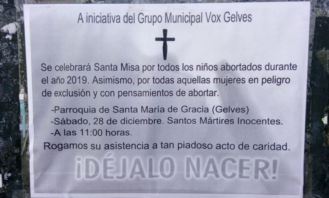 Misa de Vox por los bebés abortados