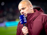 El exfutbolista Wesley Sneijder, como comentarista en partidos de Champions