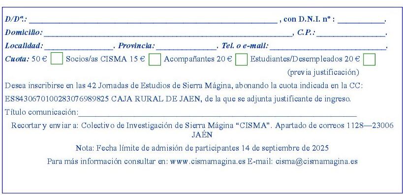 Boletín inscripción