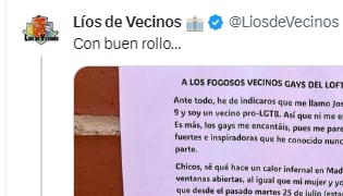 Cartel de un vecino que indigna a Twitter.