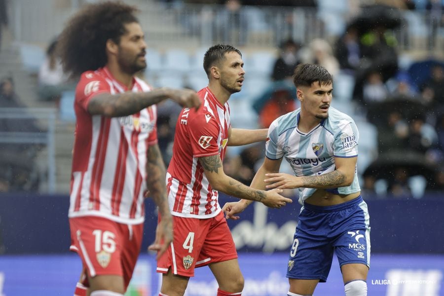 El último partido de Aridane fue en La Rosaleda ante el Málaga.