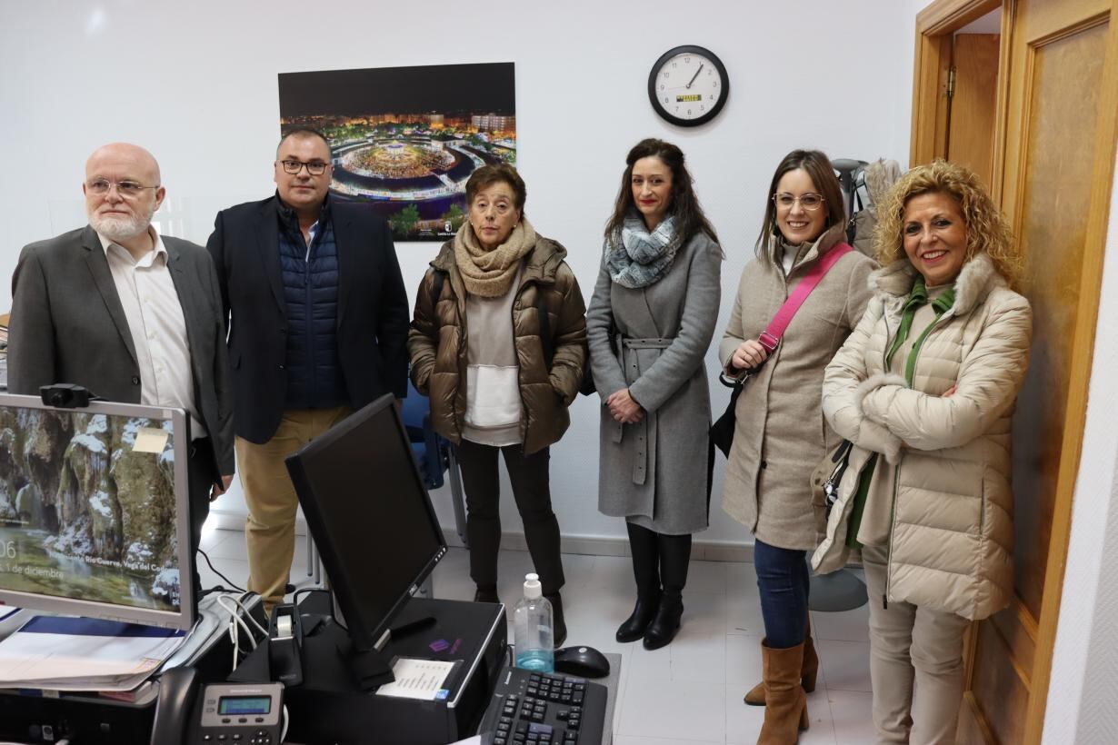 Visita del delegado de la Junta en Albacete, Pedro Antonio Ruiz Santos