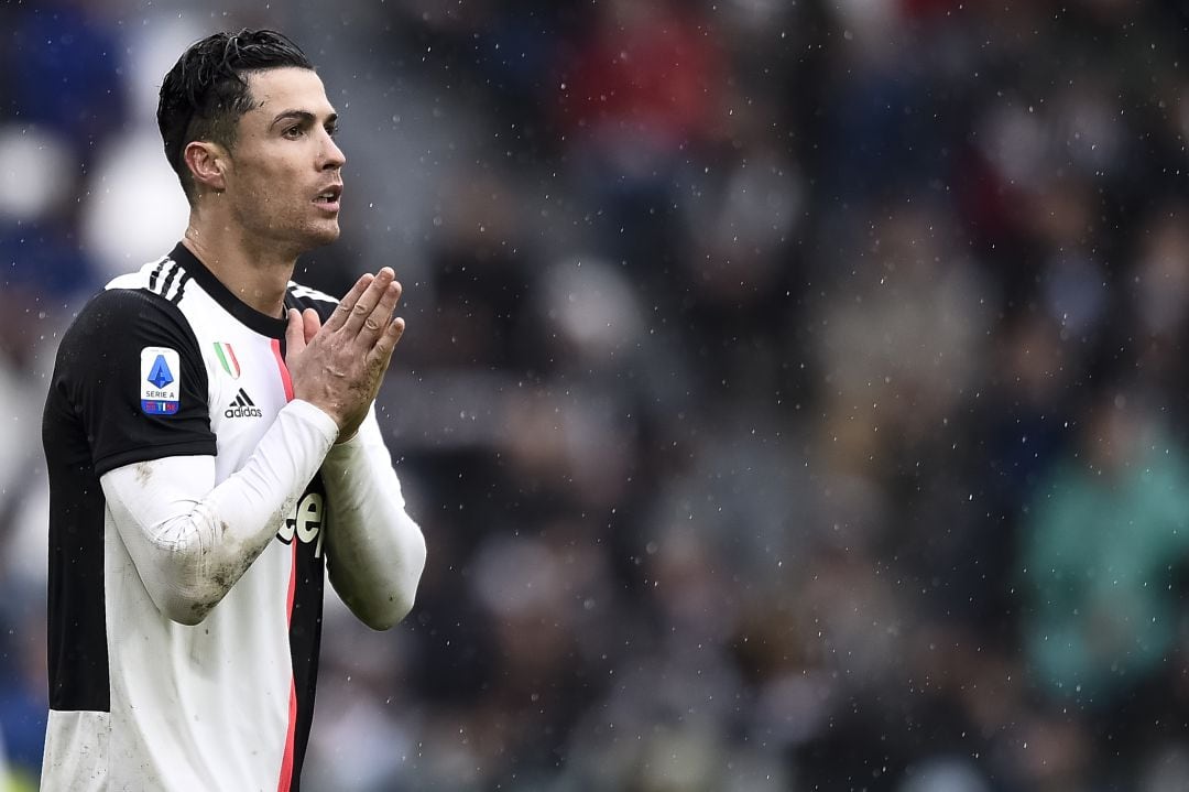 Cristiano Ronaldo, durante un partido de la Serie A. 