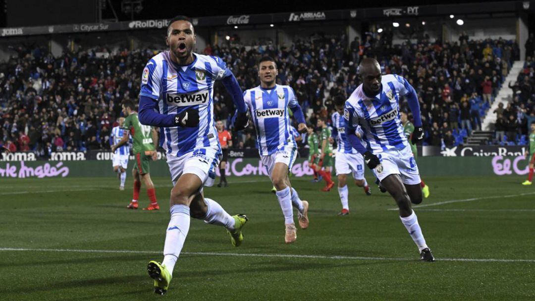 Celebración del gol pepinero.