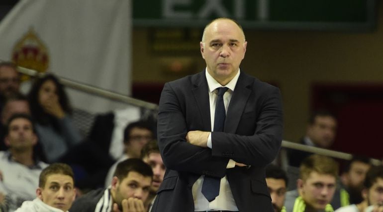 Laso, durante un partido con el Madrid