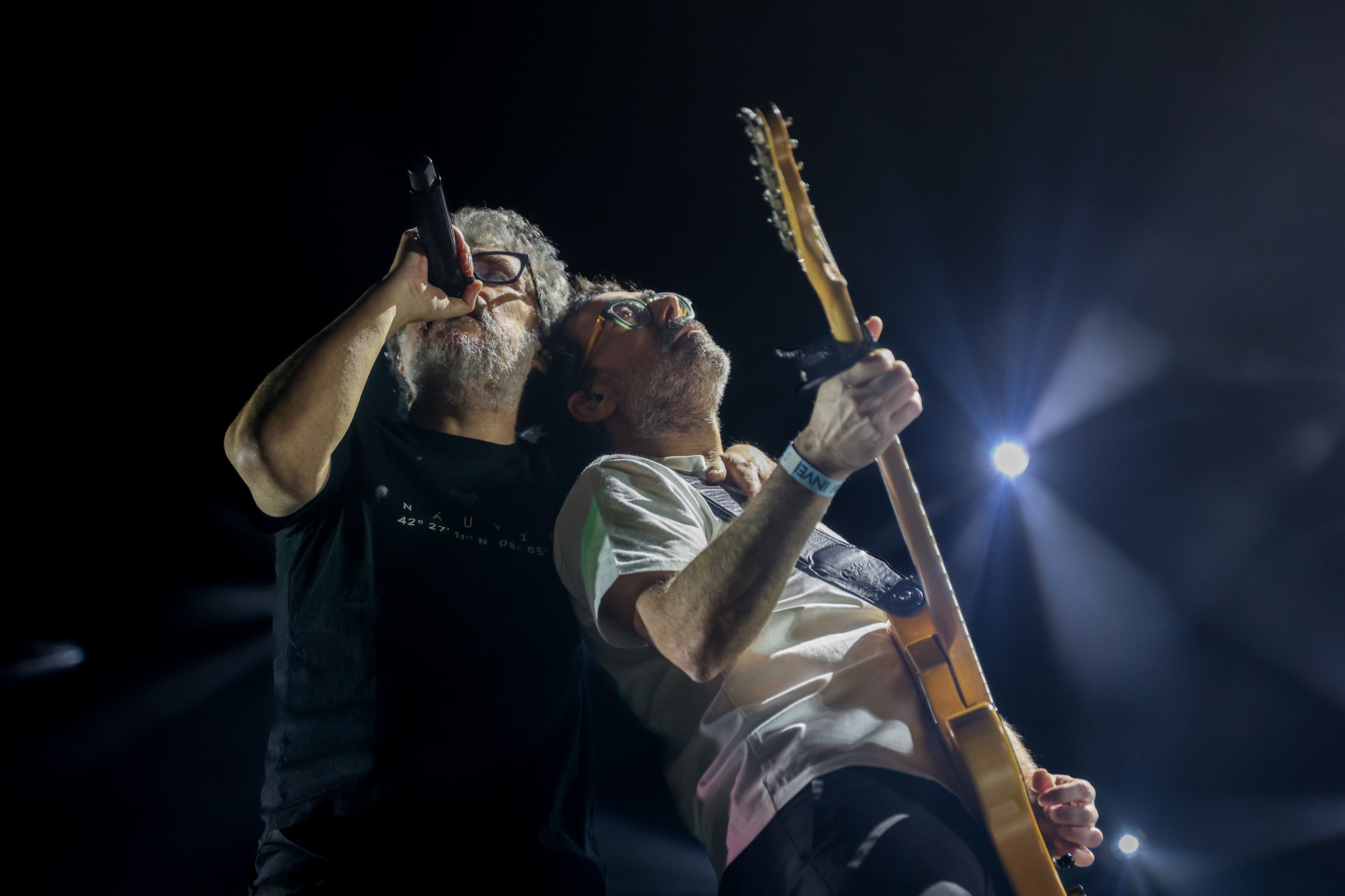 Iván Ferreiro durante una actuación en Madrid