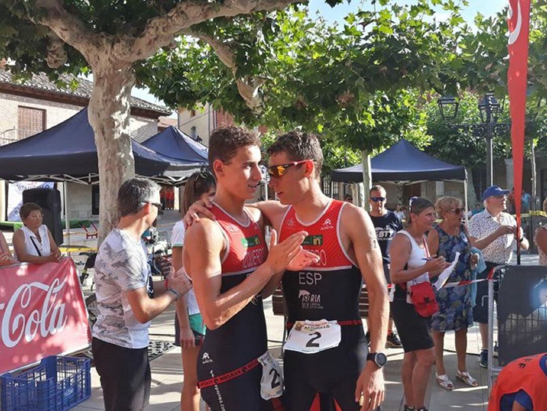 Alfonso y Jaime Izquierdo, tras una competición.