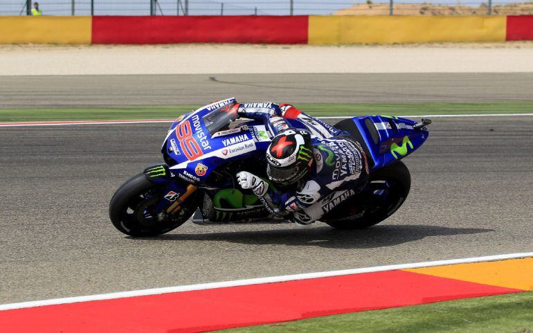 Jorge Lorenzo en el circuito de Motorland.