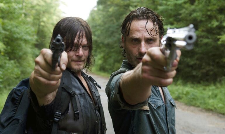 Daryl Dixon y Rick Grimes en &#039;The Walking Dead&#039;