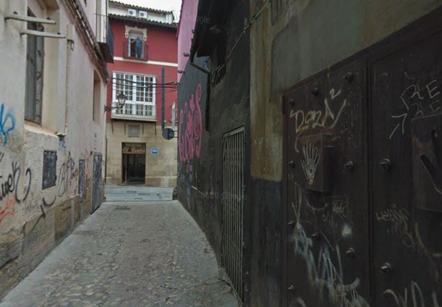 Calle Azlor, donde se produjo el suceso