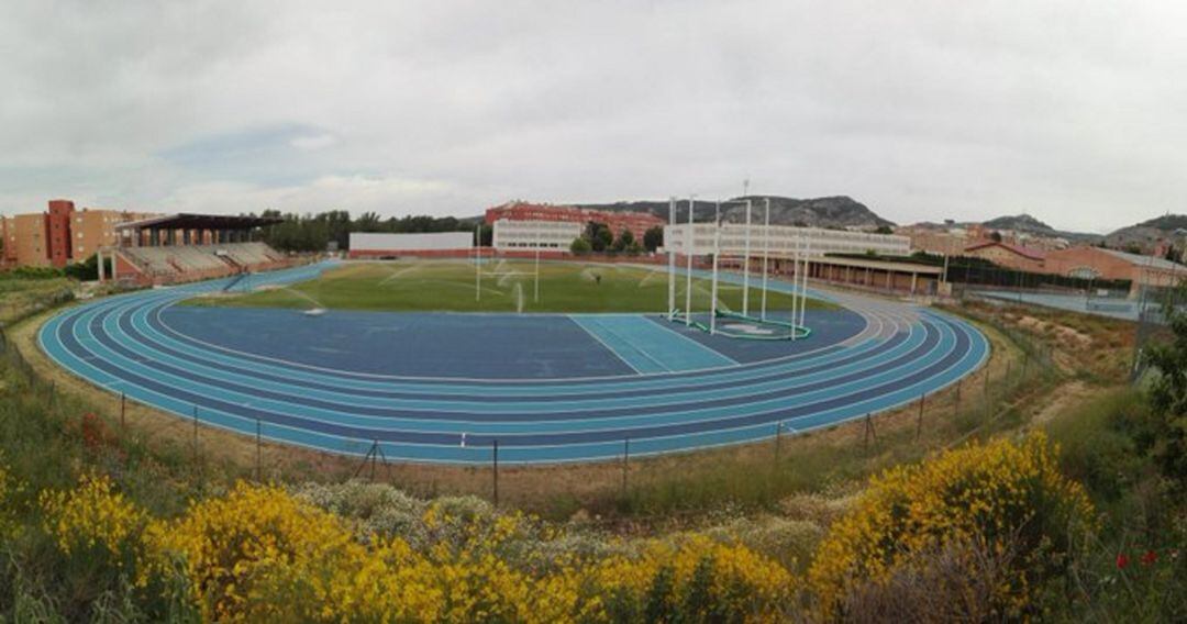 La remodelada pista del Complejo Deportivo Luis Ocaña donde se celebrará el campeonato 