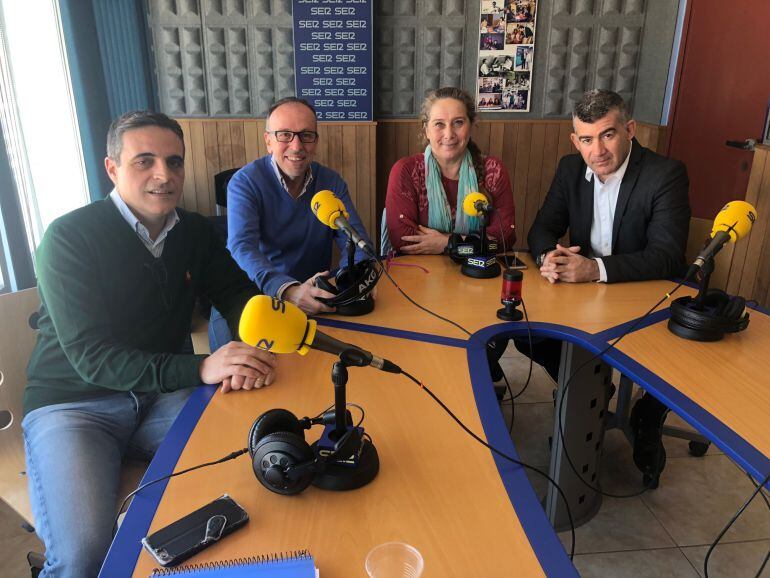 José Vicente Marí, Joan Serra, Viviana de Sans y Julián Aguilar