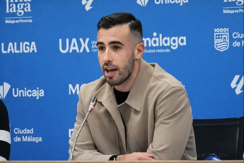 Carlos Puga, en la presentación de su renovación