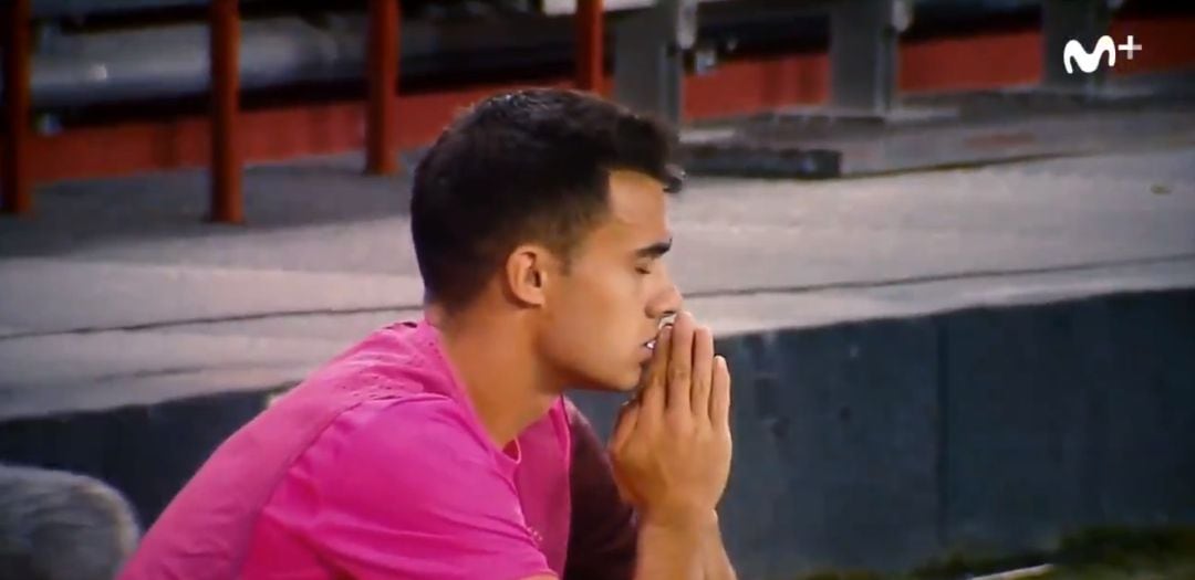 Sergio Reguilón, durante el partido ante el Real Valladolid