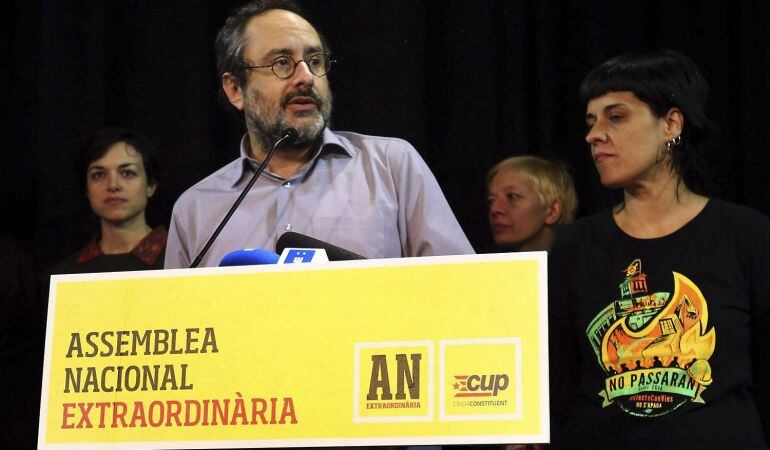 Antonio Baños i Anna Gabriel el passat 27 de desembre a Sabadell