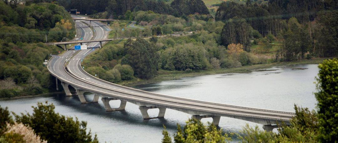 Autopista del Atlántico sin tráfico por el confinamiento