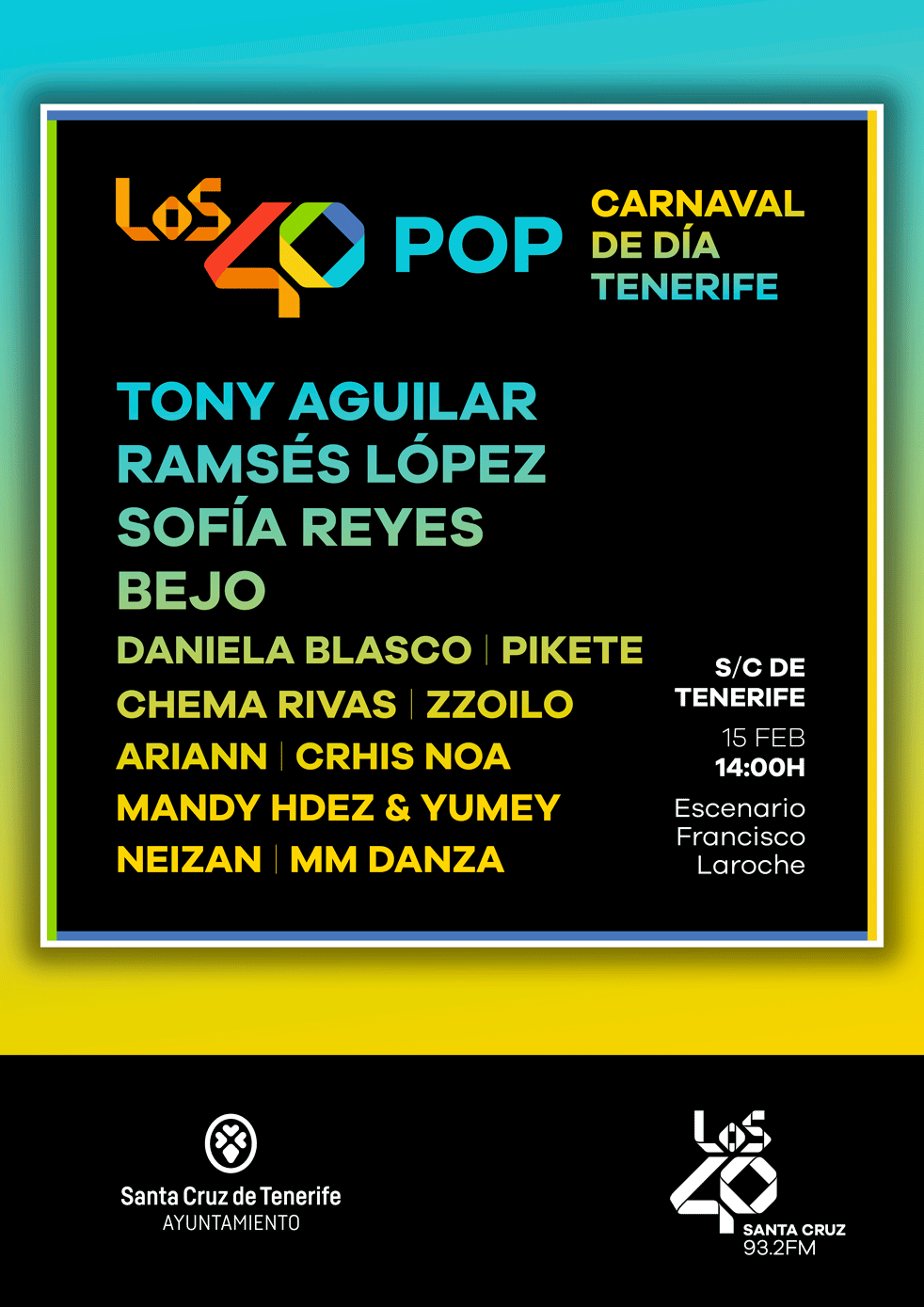 Los40 Pop Carnaval de día en Santa Cruz de Tenerife