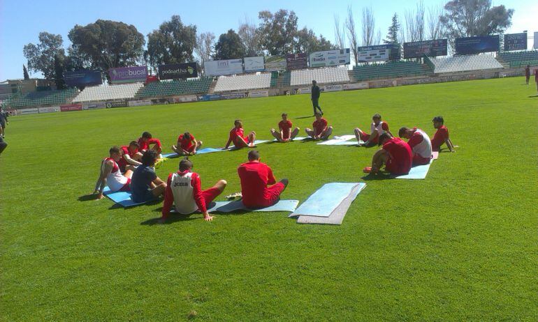 Imagen de un entrenamiento del Toledo
