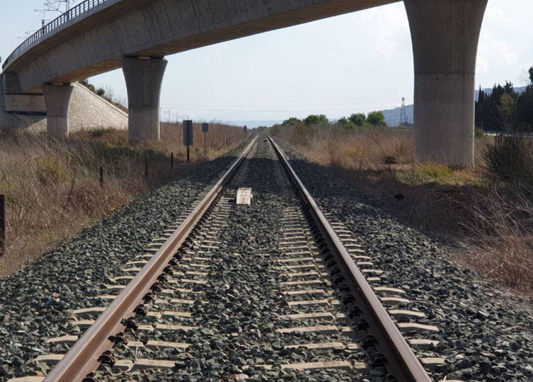 Imagen de archivo de una vía del tren