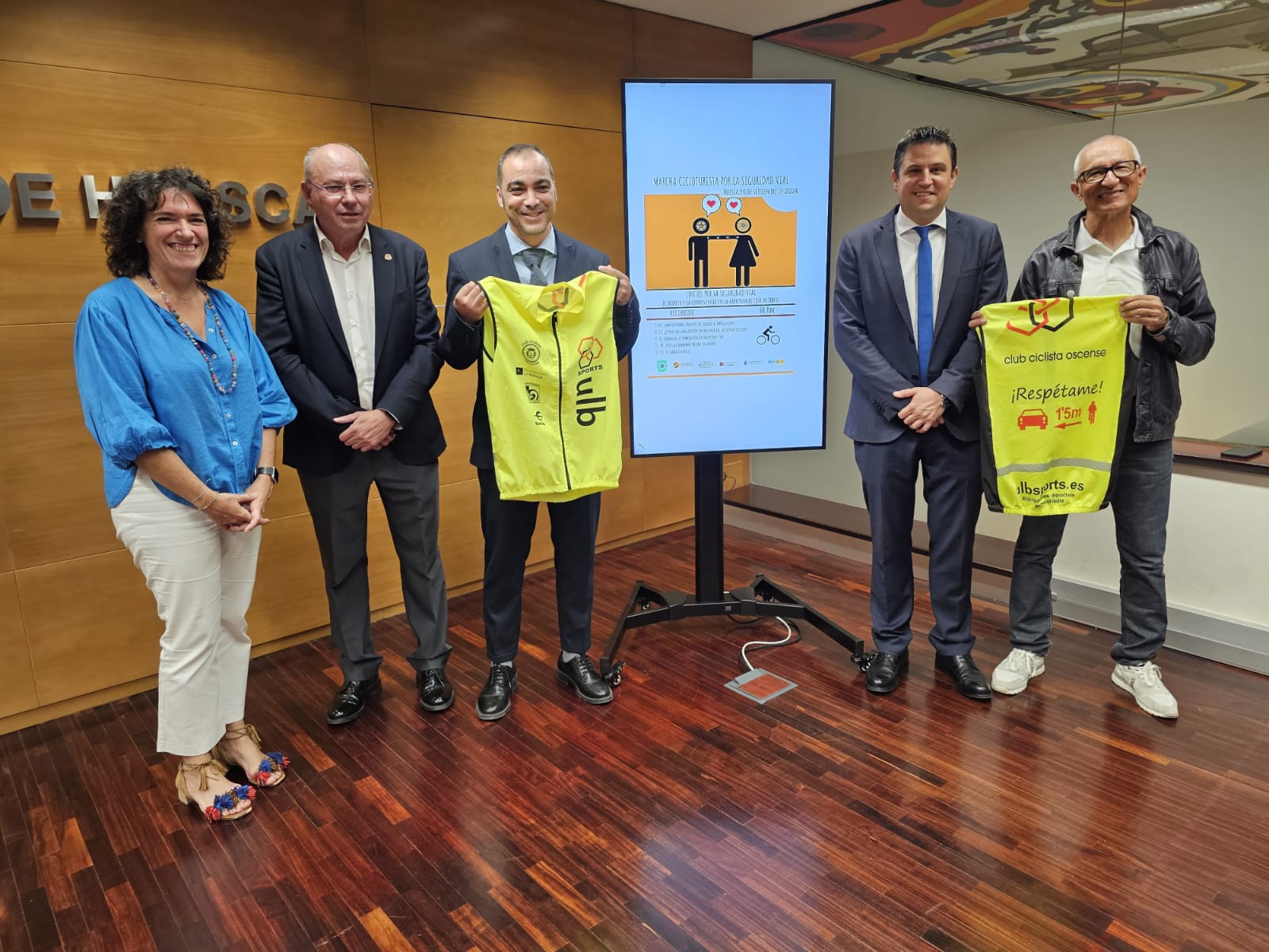 Margarita Padial, Leopoldo Carranza, Carlos Sampériz, Antonio Biescas y José Manuel Ballarín