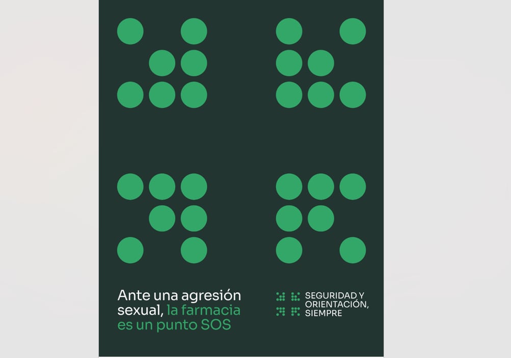 Cartel de la campaña Punto SOS que puede verse ya en las farmacias de Palencia