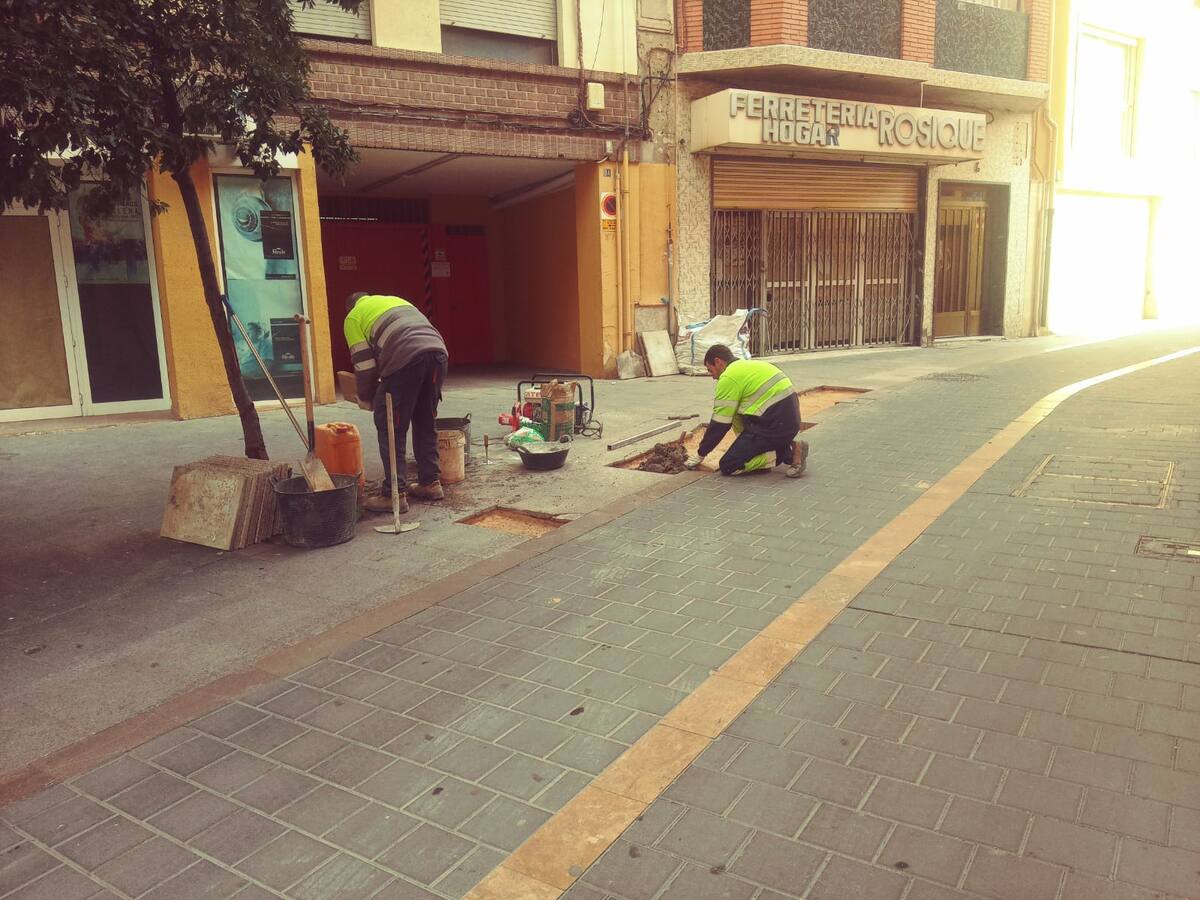 El Plan Aceras ejecuta 124 arreglos en los dos primeros meses del año