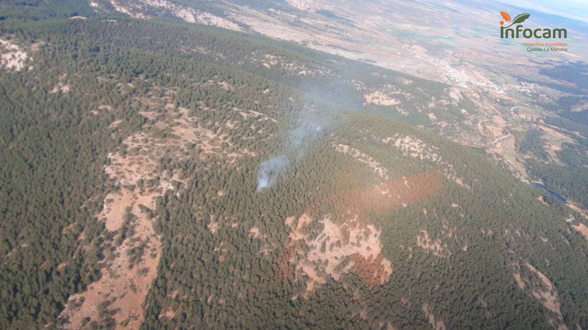 Nuevo incendio forestal en la zona del Alto Tajo