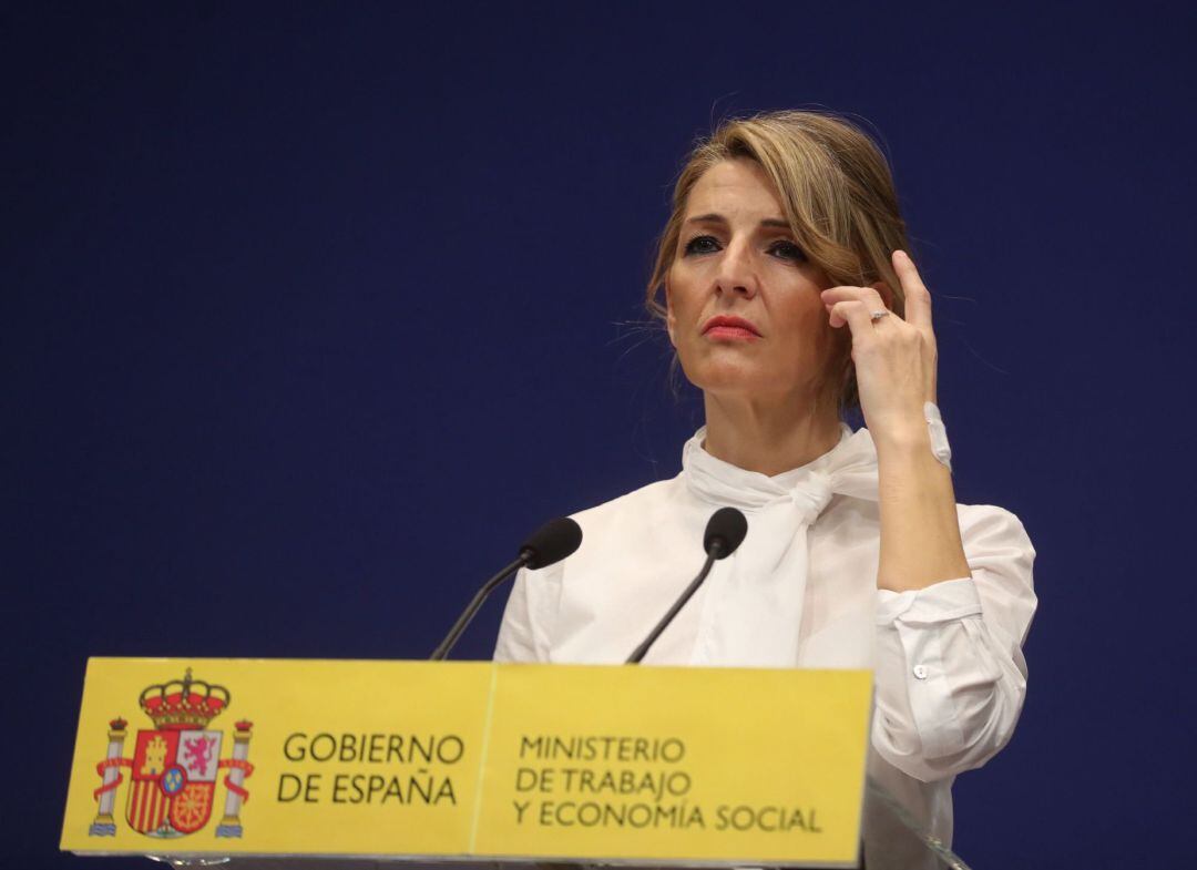 La ministra de Trabajo y Economía Social, Yolanda Díaz