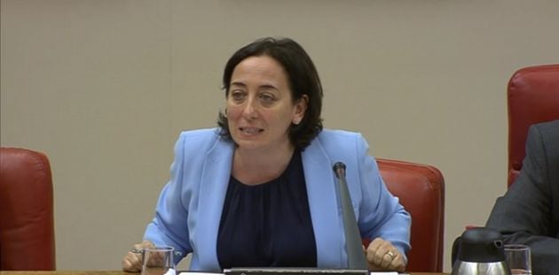 Carmen Rodríguez-Medel en 2017 en la Comisión Constitucional del Congreso de los Diputados