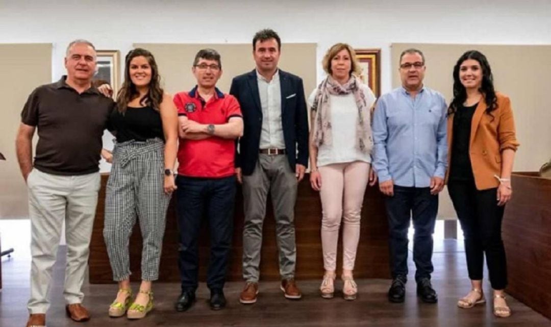 Imagen de archivo del equipo de gobierno en el Real de Gandia 