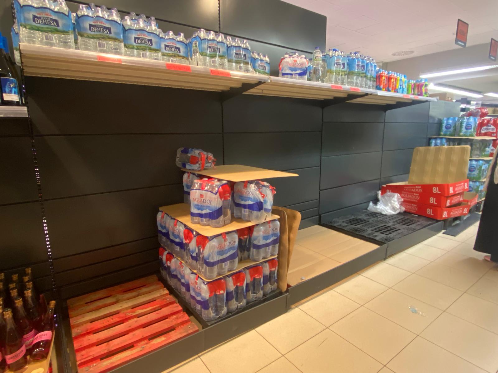 Supermercado de Guadalajara esta mañana