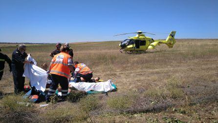 Intervención de los servicios de emergencia