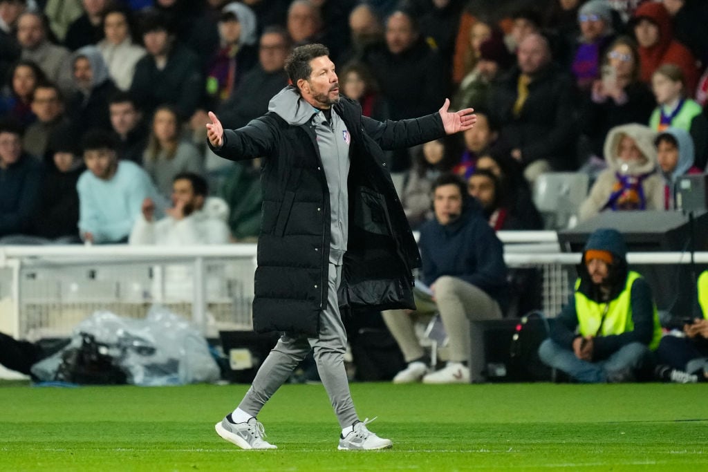 &#039;Cholo&#039; Simeone durante el partido de semifinales de Copa del Rey