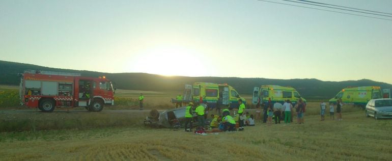 El accidente tuvo lugar poco antes de las 20 horas del sábado