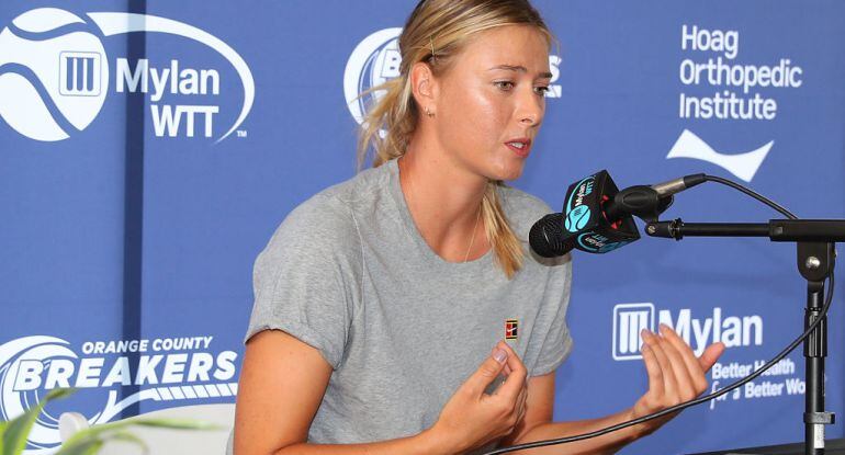 Maria Sharapova, en un acto durante este verano en California