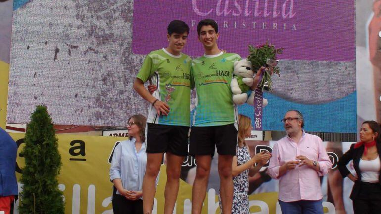 Dos atletas del Condado de Haza - Ibercaja en la Milla de Aranda