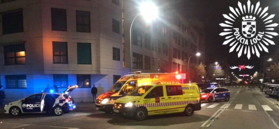 Los servicios de emergencia actuando en el lugar