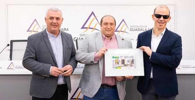 Presentación del cupón dedicado a una calle de Molina de Aragón