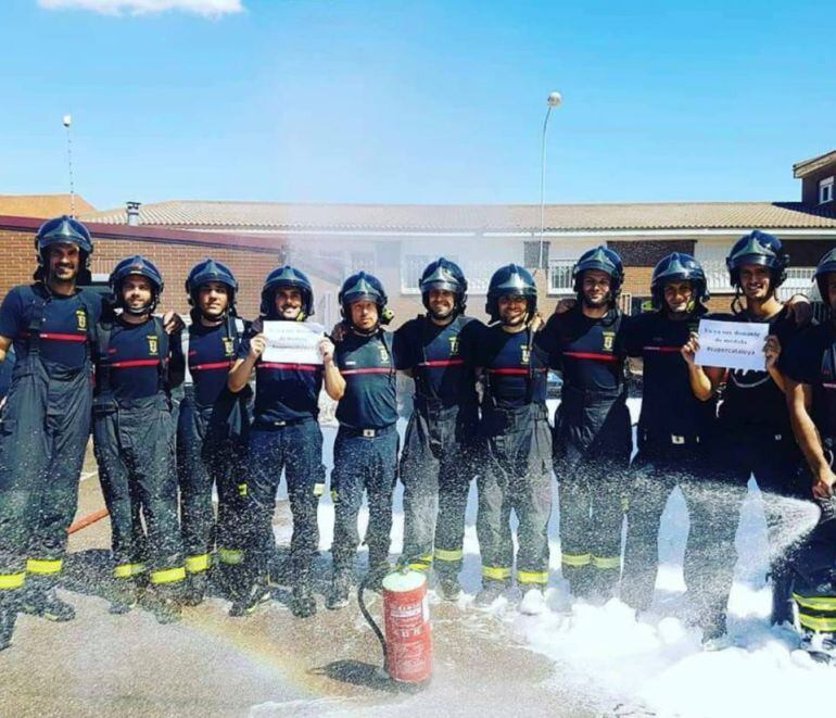 Bonito gesto de los Bomberos de Palencia