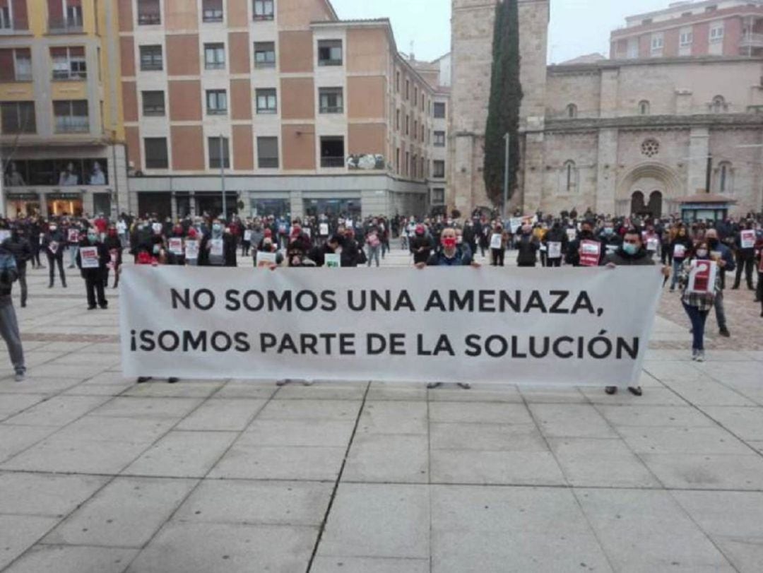 Siguen las movilizaciones vinculadas a la hostelería en Palencia, este lunes desde el sector de la distribución