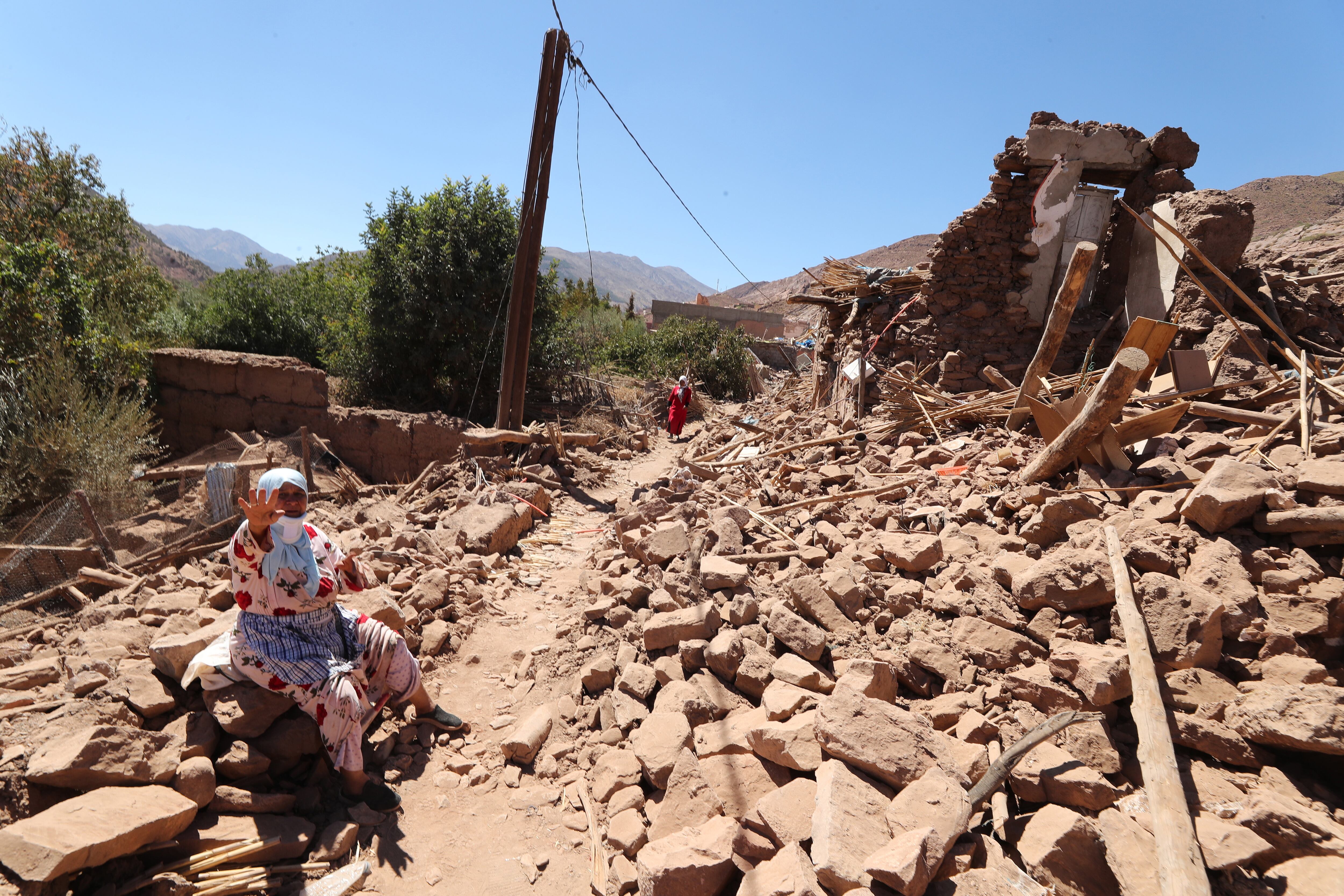 Aspecto en el que están las zonas de Marruecos efectadas por el terremoto EFE/EPA/MOHAMED MESSARA