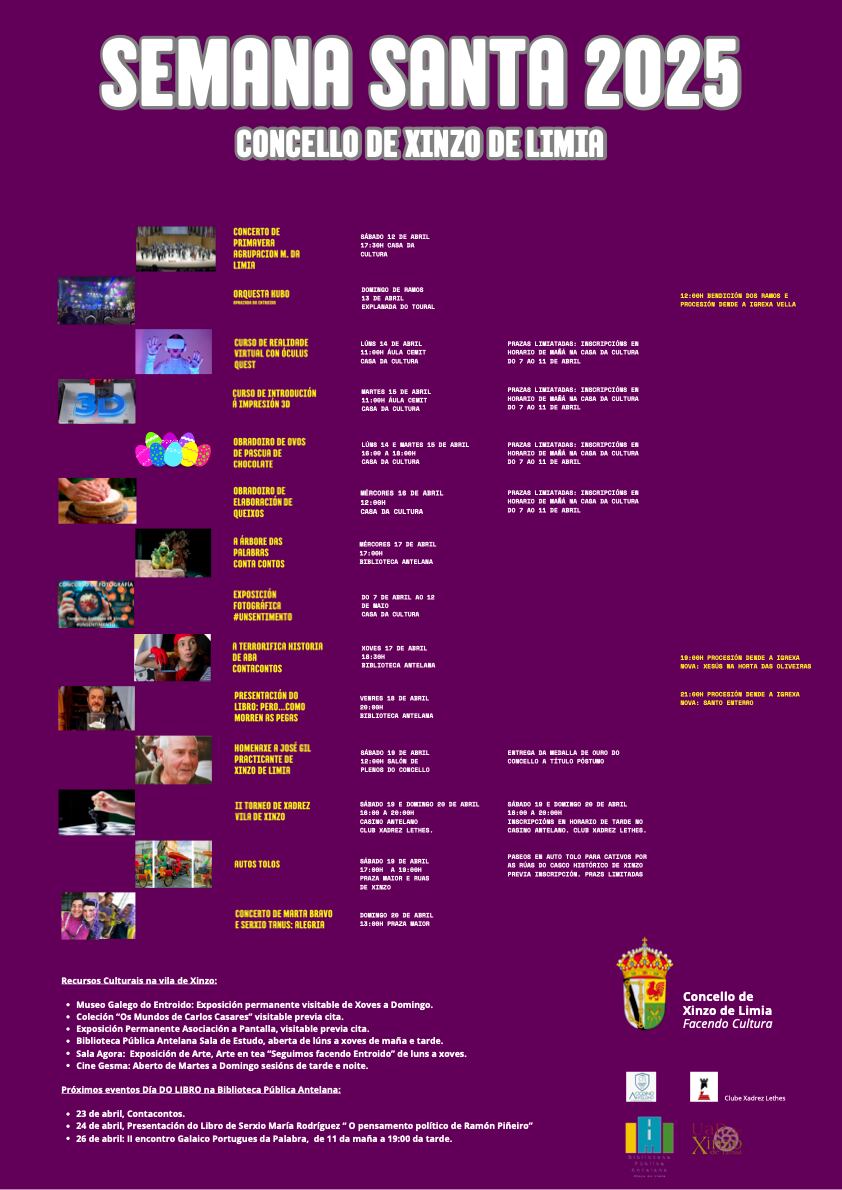 Programa de Semana Santa en Xinzo