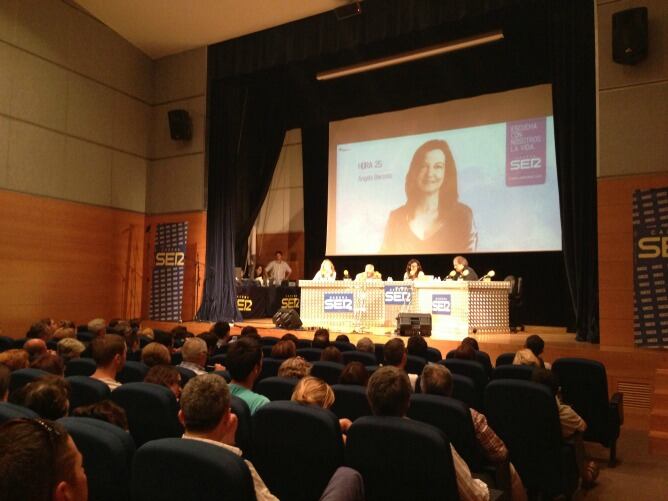 Un momento del programa en el salón de actos de Turismo Andaluz.